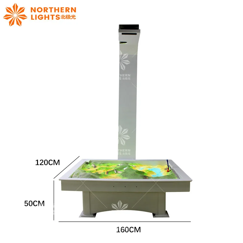 Sand Table Projection 3D Holographic Projection Indoor Ground Area Intelligent Interactive Ground Interactive Projector