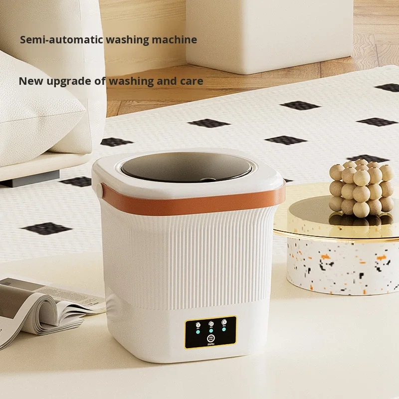 Hot Selling Electric Portable Mini Washing Machine with Spin Dry Function Foldable Desig