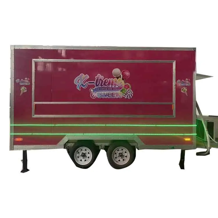 Multifunction Snack Truck Car Caravan Kitchen Fast Food Truck With Low Price factory