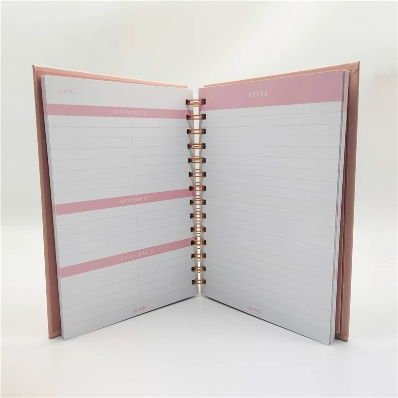 Chinese Factory Custom Journal Printing Spiral Notebook Printing Offset Notebook Custom Book Printing Service