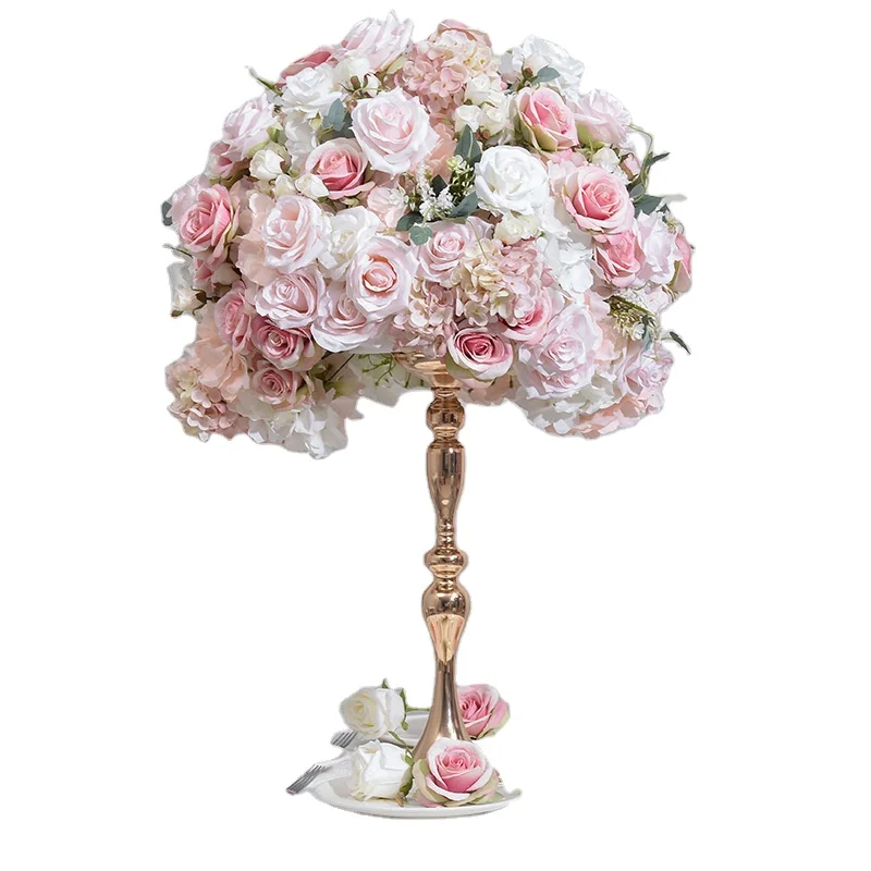 Seide wei rosa grn runde Blumen kugel Arrangements Knstliche Blumen  kugeln fr Hochzeit Tisch dekoration