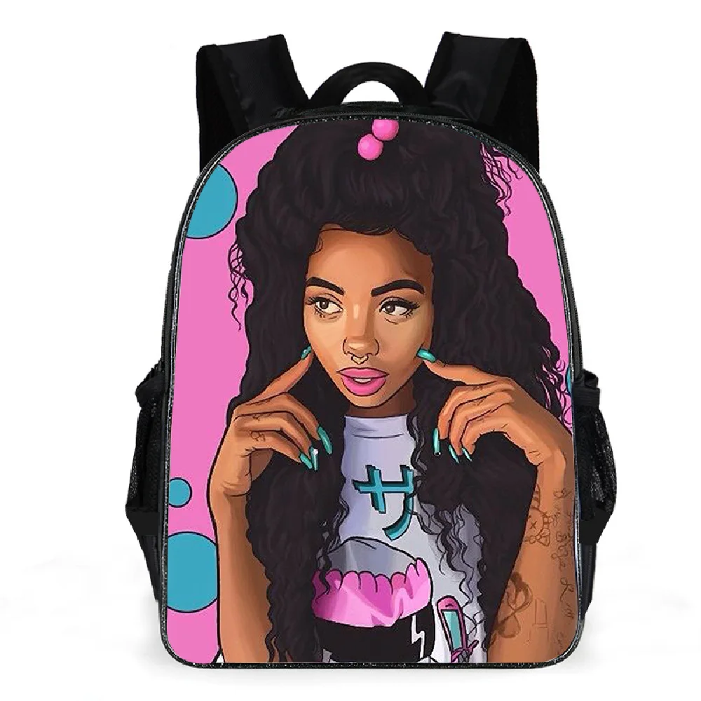 Africa Girl School Bag Black Girl New Design Printing Backpack For Kids ...