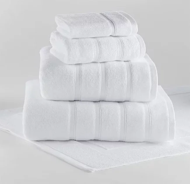 Buy Wholesale China Custom Sustainable Pure Cotton Thick Bathroom Jacquard  Towel Set For Hotel & Towel For Hotel at USD 0.413