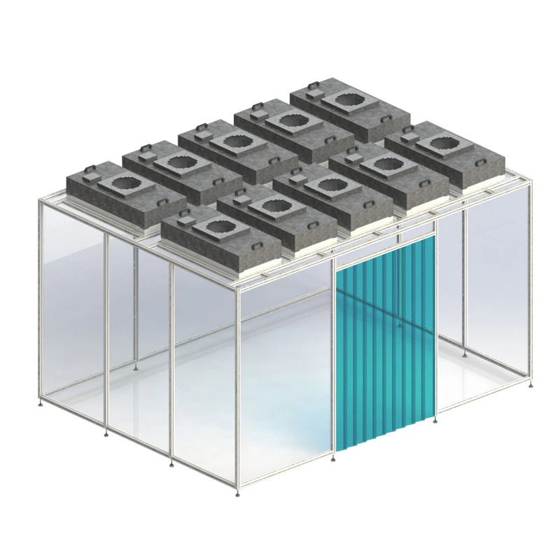 HUAAO Customized Medical Clean Room GMP Factory MoModular Cleanroom Prefabricated Mobile Clean Booth H13 H14 Filter Clean Booth