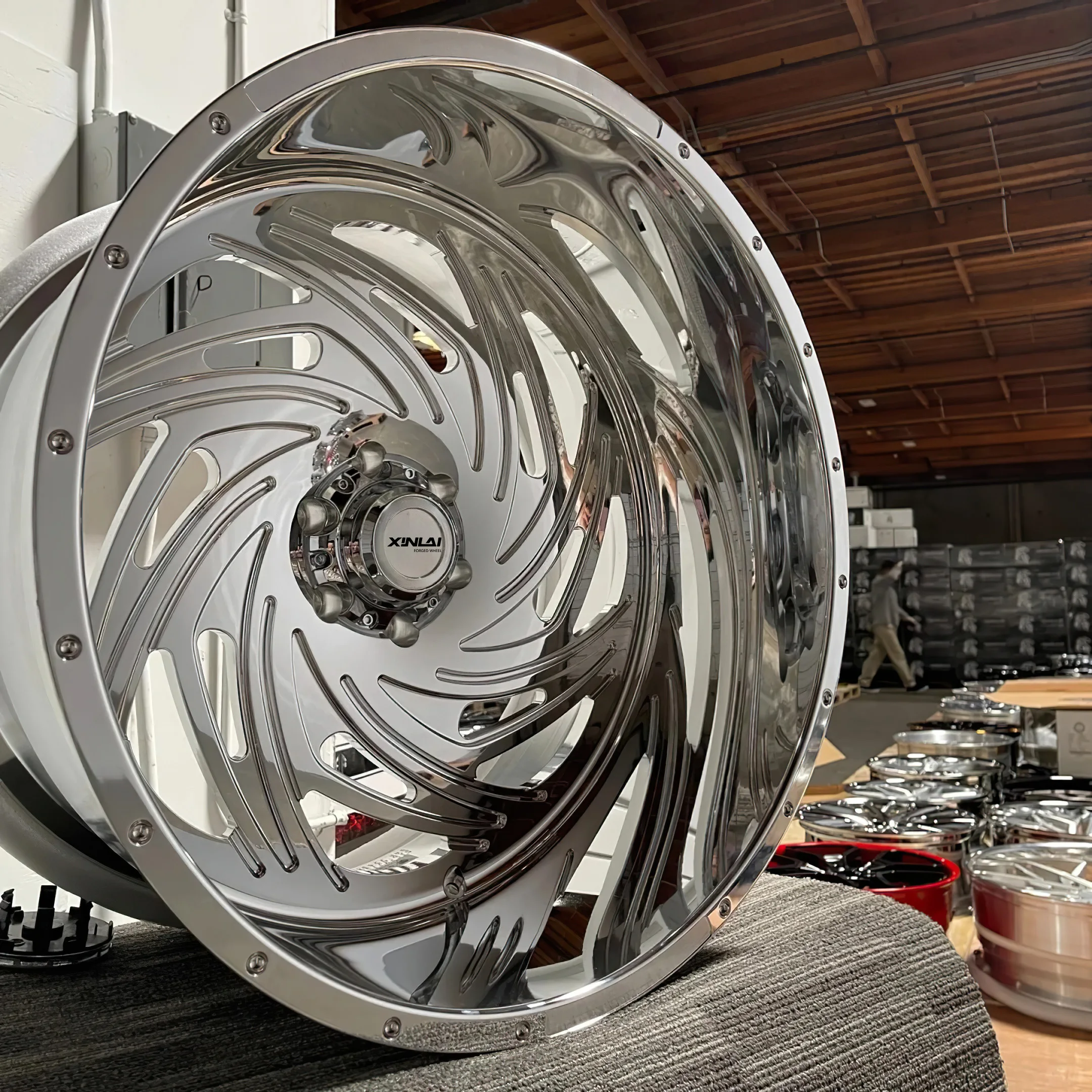 XL Show-style Deep Lip Forged Wheel Deep Dish Chrome Forged Truck Wheel for GMC Chevrolet Silverado Ford F-150 - Image 6