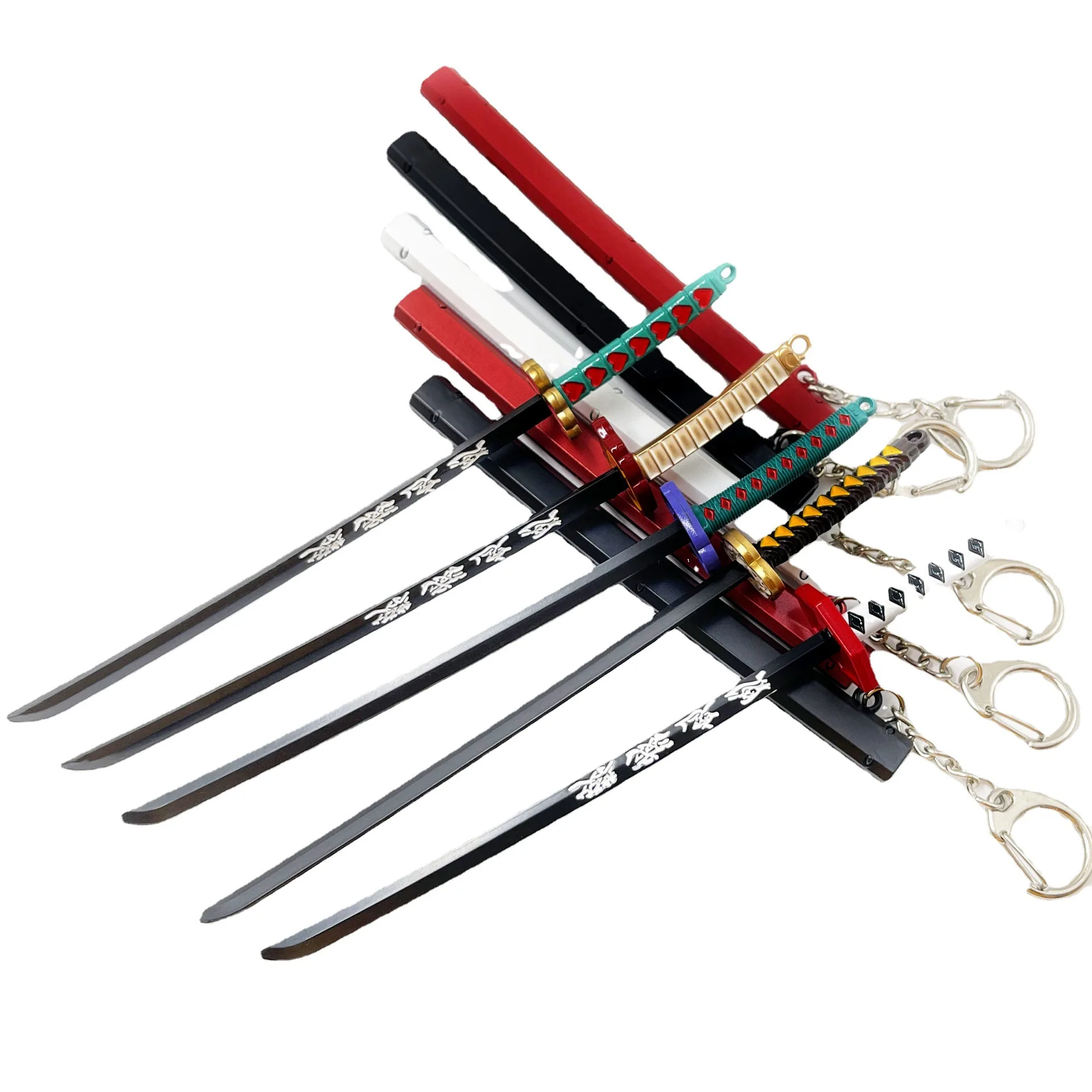 Металлический брелок Kamado Tanjirou Kokushibou tushikuni Michikatsu металлический для ключей 15 см