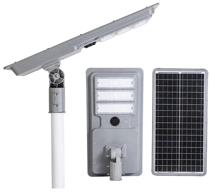 smart motion sensor outdoor waterproof IP65 integrated all in one led solar street light 50w 80w 100w