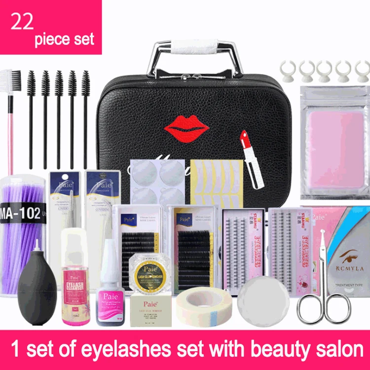 Набор для наращивания ресниц, набор для тренировок для начинающих, 22 шт.
