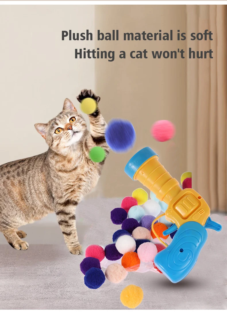 Wholesale Interactive Launch Training Creative Cat Toys Plush Rolling