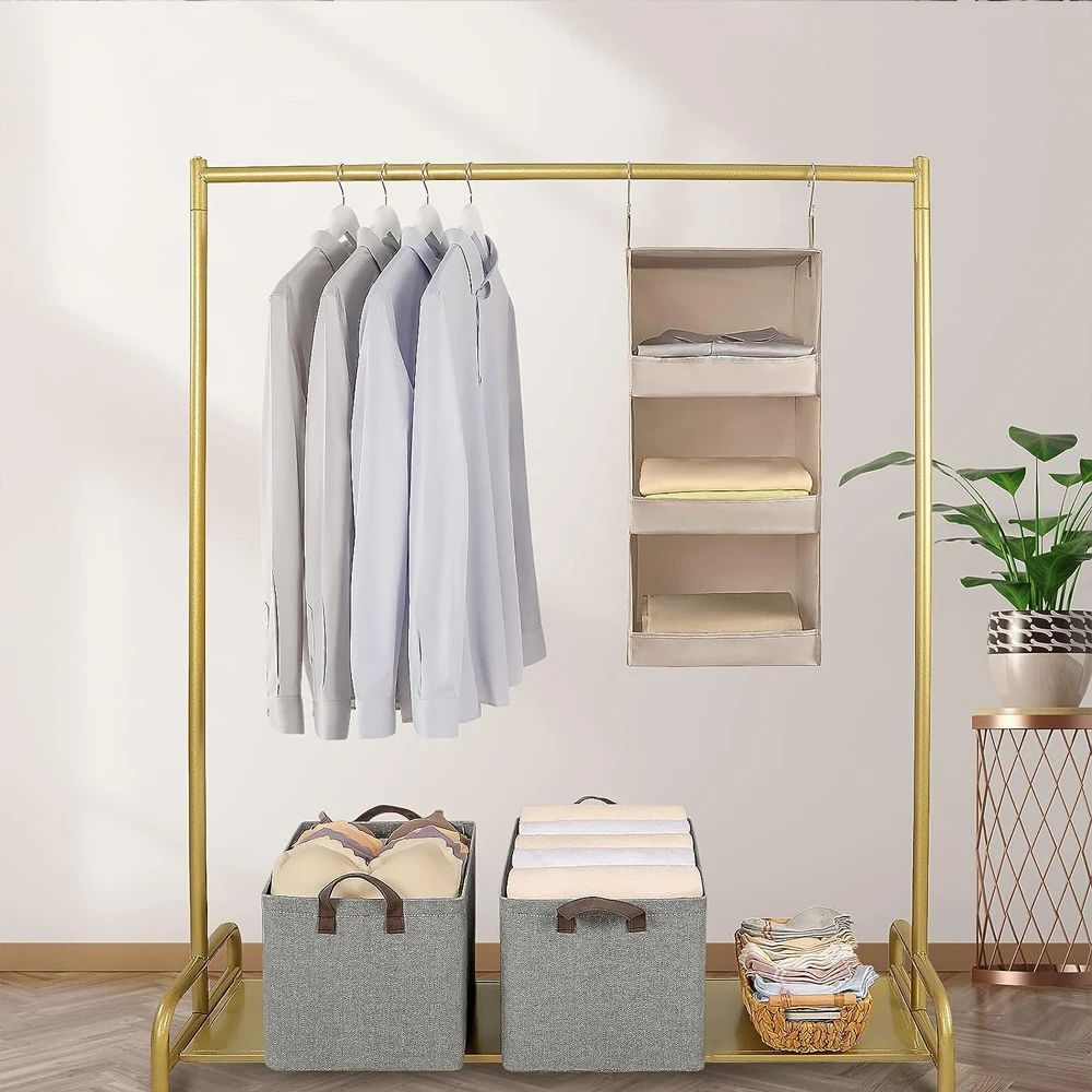 LINDON Home Storage Organization Foldable Stackable Storage Organizer Storage Boxes Bins for Closet
