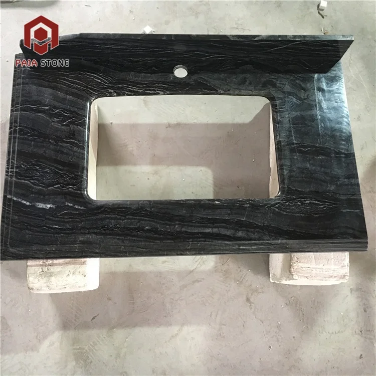 product china ancient wood black wooden discount marble countertop for bathroom vanity top-1