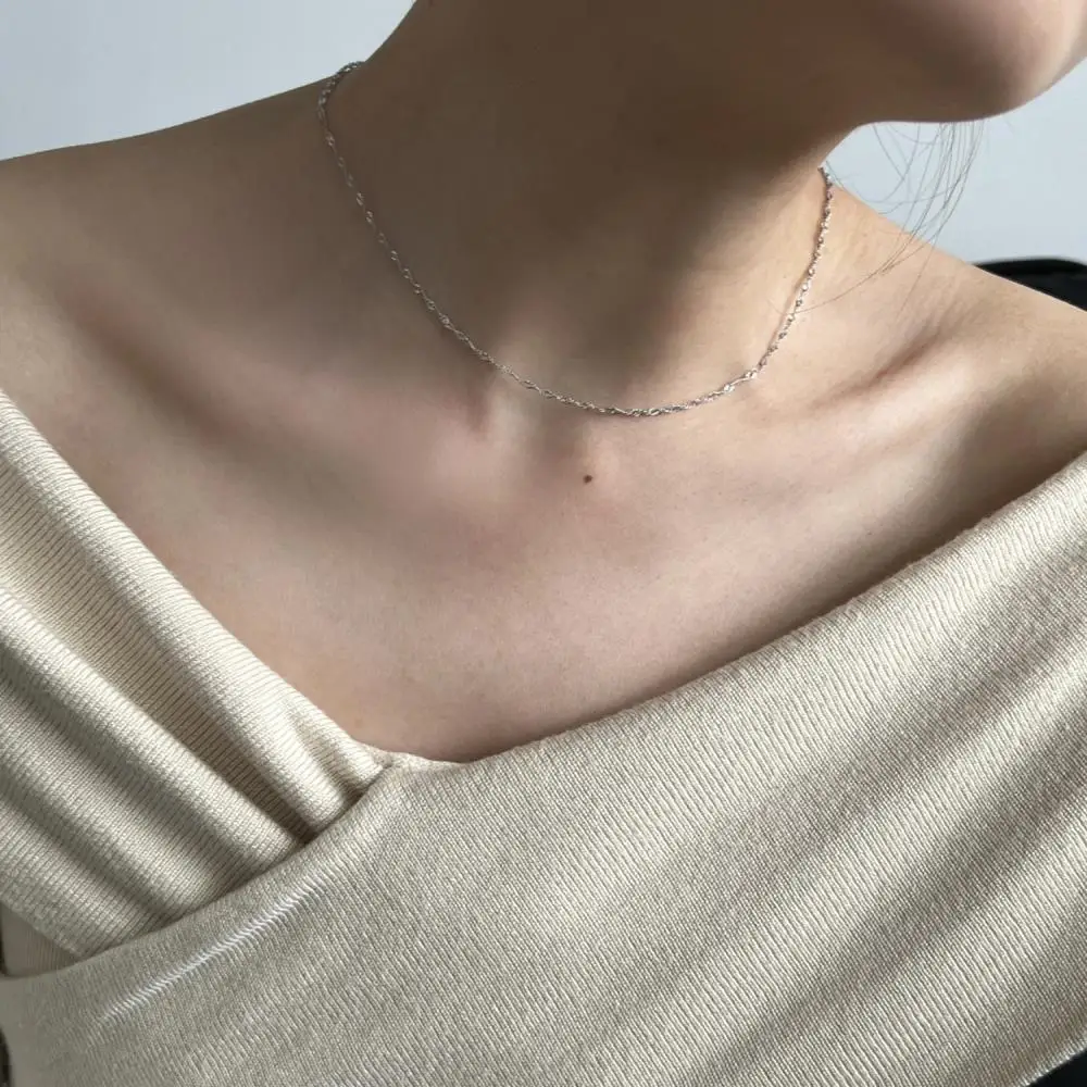 KAKODIY Simple Elegant Fine Jewelry Necklace Women's 925 Sterling Silver Necklace detail 2