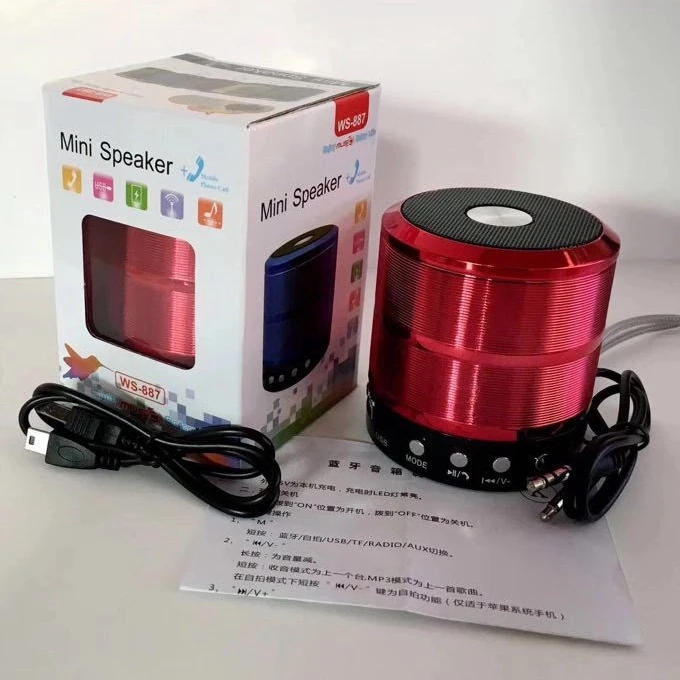 ミニスピーカーWS887スピーカーWs887ブルートゥースワイヤレス