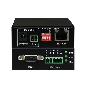 cheap price 1 channel serial over ethernet rs232 rs422 rs485 to ethernet converter