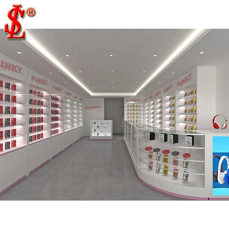 Showcase Display Mobile Counter Cellphone Display Case Phone Accessories Cabinet Mobile Shop Furniture Design for Mobile Shop