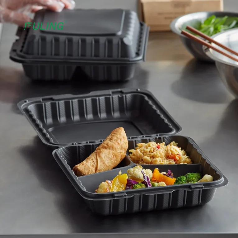 50 Pcs 6''*6'' Clamshell Take Out Food Containers, 1-Compartment,  Disposable To Go Container, To Go Boxes With Lids, Trays For Lunch, Dinner,  Meal-Pre