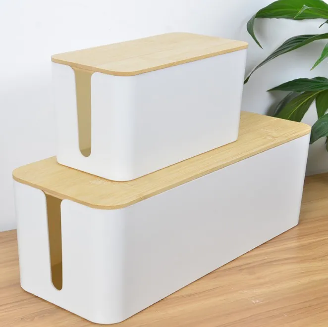 Power Strip Storage Box Data Cable Charger Socket Power Socket Cable Management Desktop Organizer