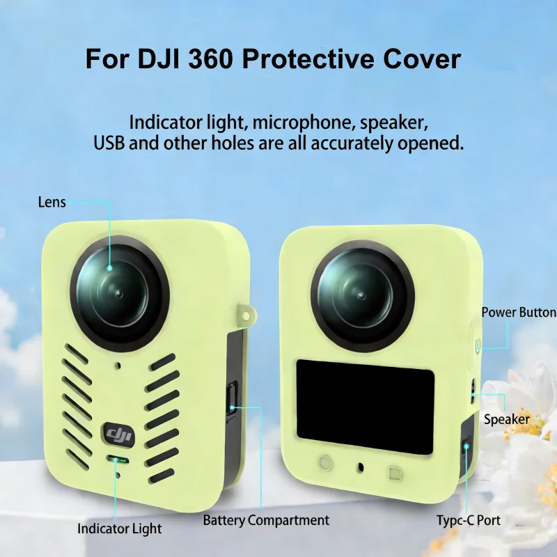 product manufacturer high quality silicone case for dji osmo 360 camera body protective waterproof dustproof action camera accessories-7