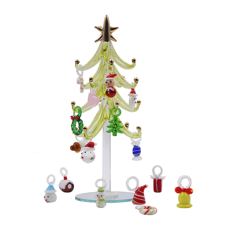 Special DIY HandBlown Lampwork Glass Tree for Christmas Ornaments