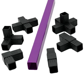 Metal Square Tube Interior Plastic Connector 30mm Square Tubing ...