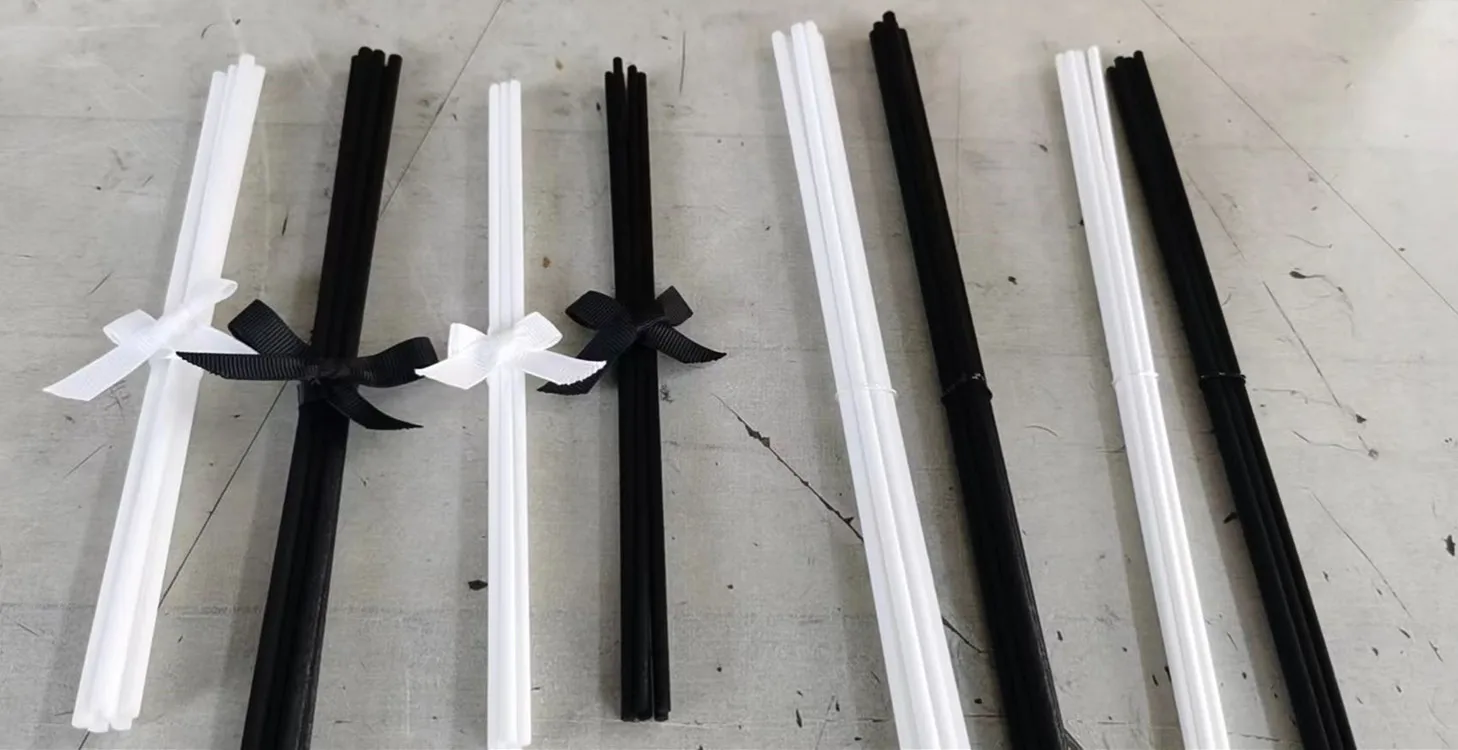 product fashion black white natural color synthetic reed sticks good absorption fragrance polyester fiber reeds-13