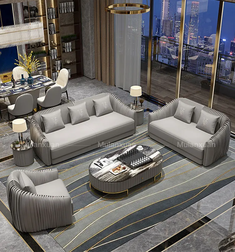 Modern Design Unique Design European Style Full Leather Single Person