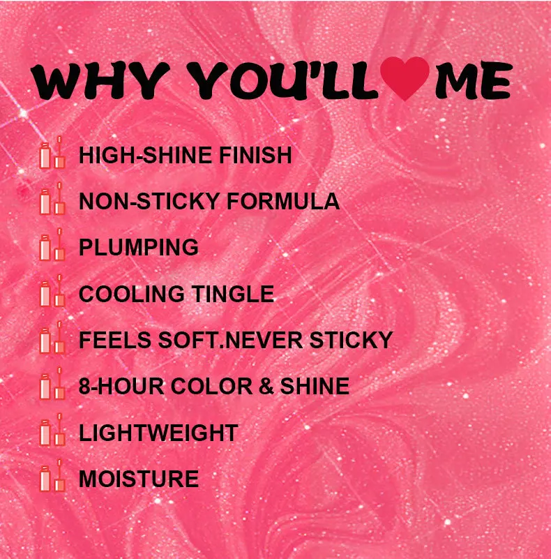 MLM Custom Makeup Vegan Formula No Brand Beauty Product Unique Lip Gloss Tubes Shimmer Glitter Jelly Clear Nude Glossy Lip Gloss