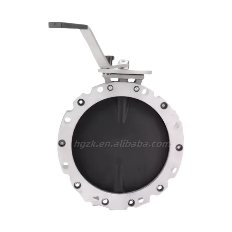VFS Butterfly Valve Series V1FS V2FS Single Flange DN100-DN600 Pneumatic Powder Butterfly Valve for Cement Dust Butterfly Valve