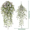 Tapiz de pared violeta eucalipto de malla 45 (blanco)