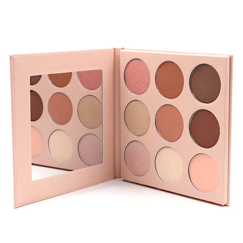 New Design 9 Color Eyeshadow Mixed Highlighter Contour Makeup Bronzer Palette
