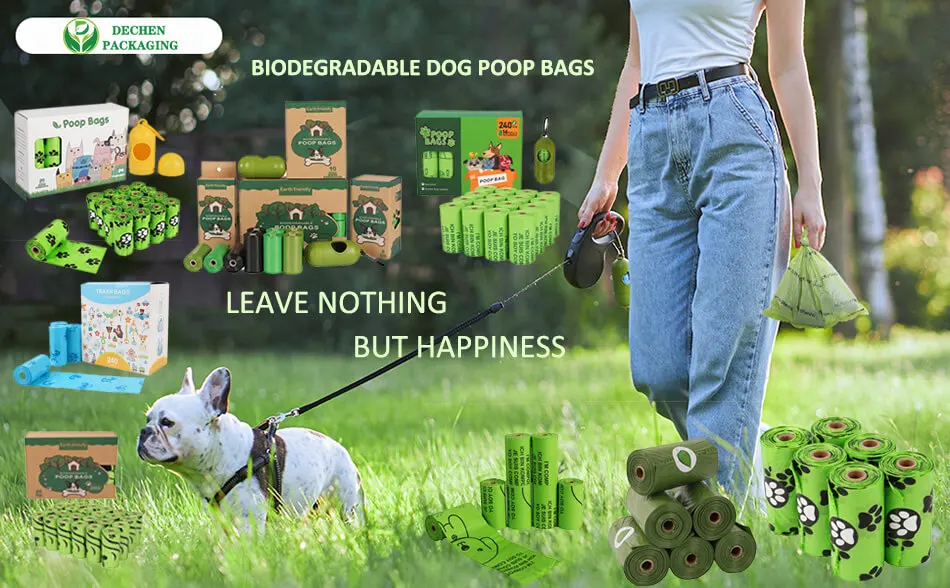 Poo Compostable Litter Bags Custom Biodegradable Pet Waste Dog Poop Bag ...