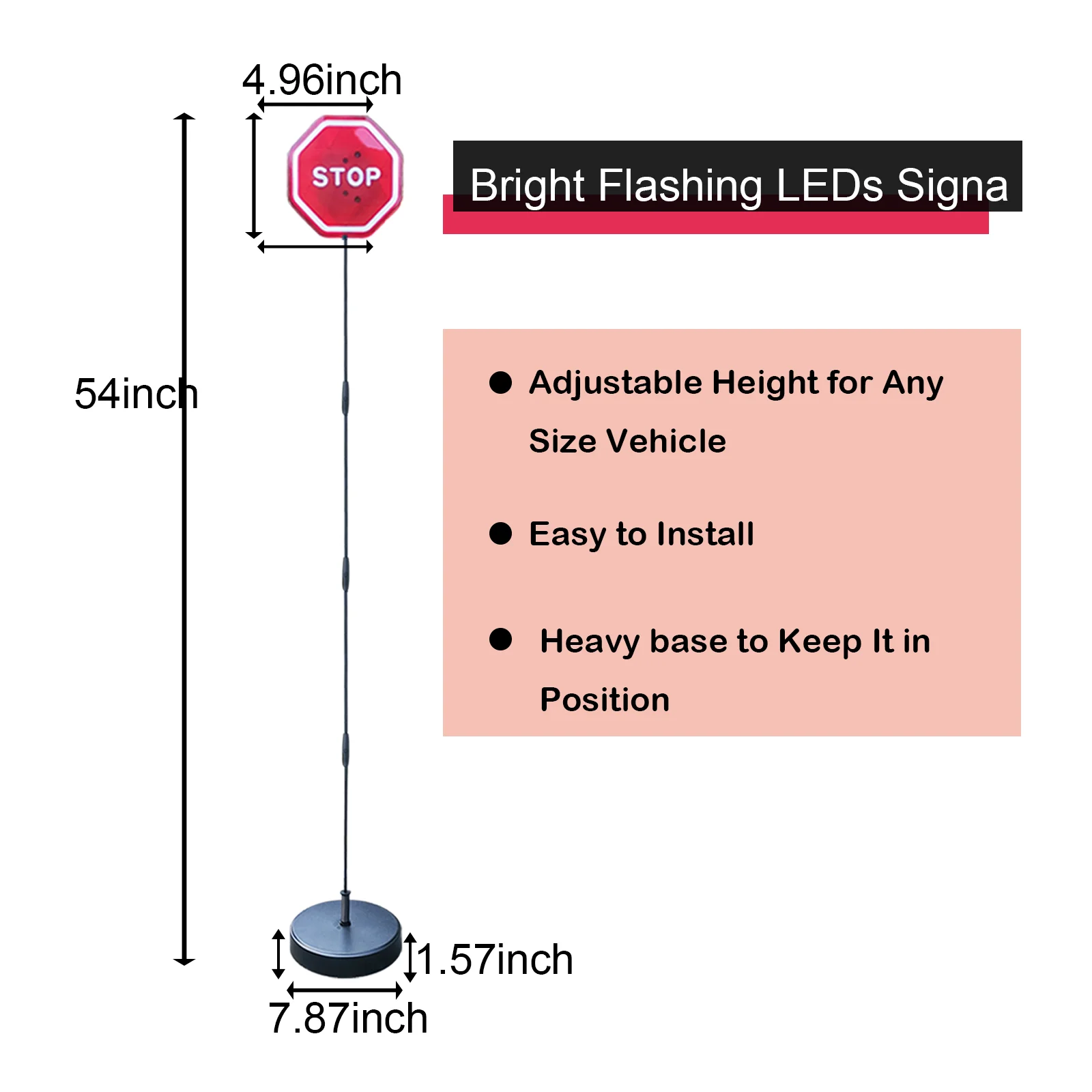 Parking Garage Flashing Stop Sign Stop Sign For Garage Parking