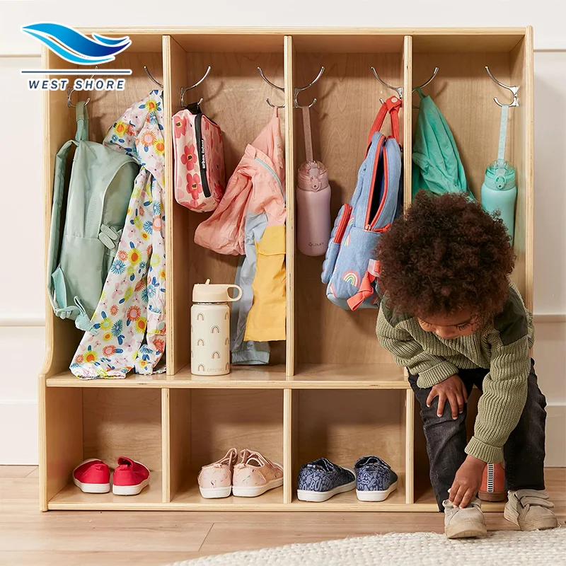 Classroom Organization And Storage 5-Section Kids' Coat Locker