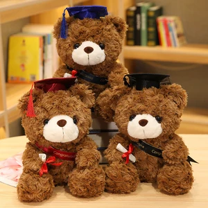 Custom Plush Toy Stuffed Graduation Teddy Bear Shirt Graduation Bear Small for Graduation Gifts