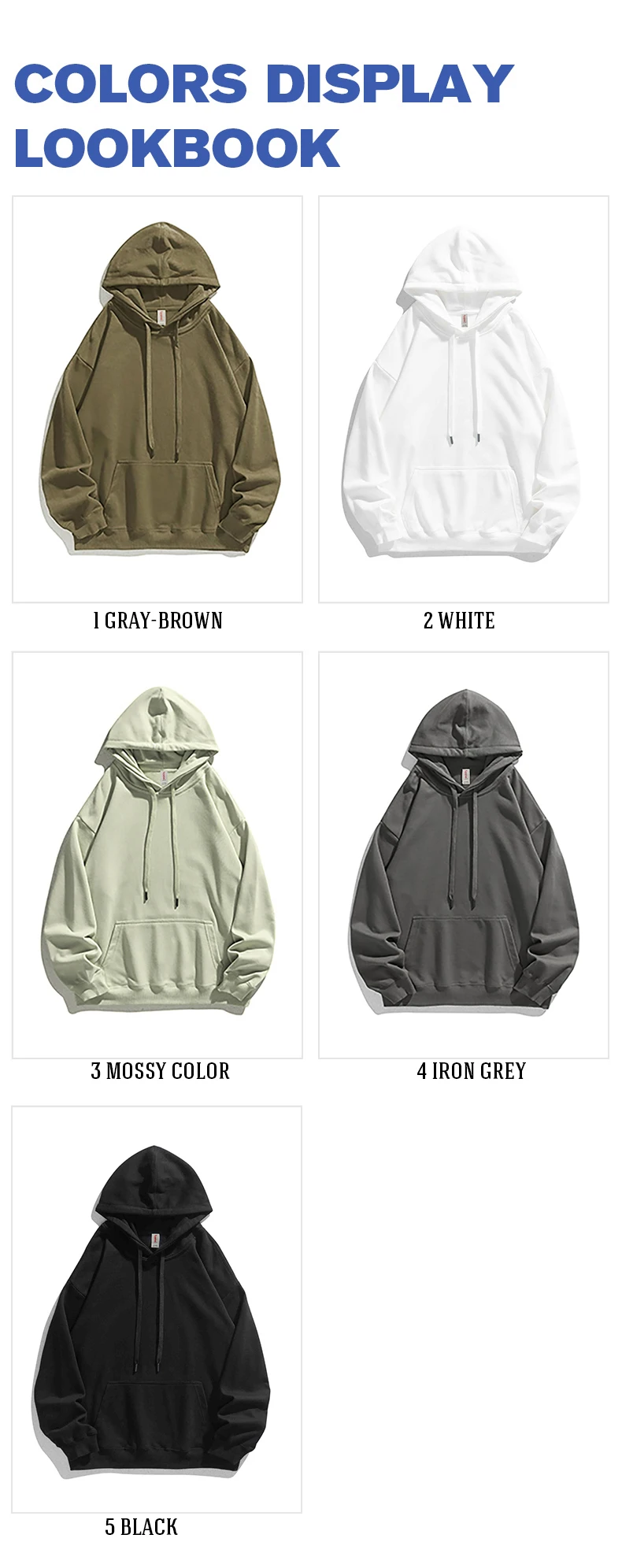Ykh 330g Baggy Essentials Hoodies Quality Unisex Hoodies Lazy And Comfortable Pattern Hoodies