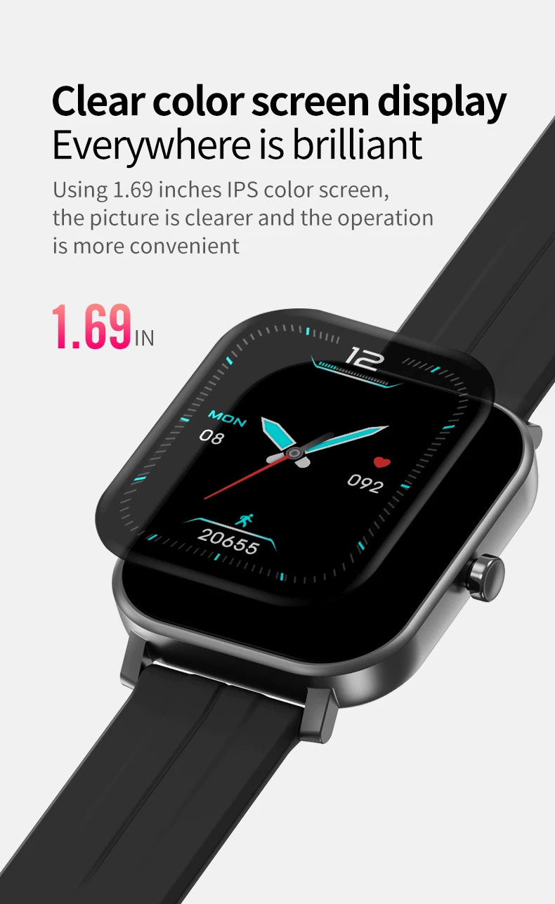 S10 Full Touch Screen Smart Watch Sports Fitness Wristband Wearable Heart Rate Monitor IP67 Waterproof Wrist Smartwatch for IOS