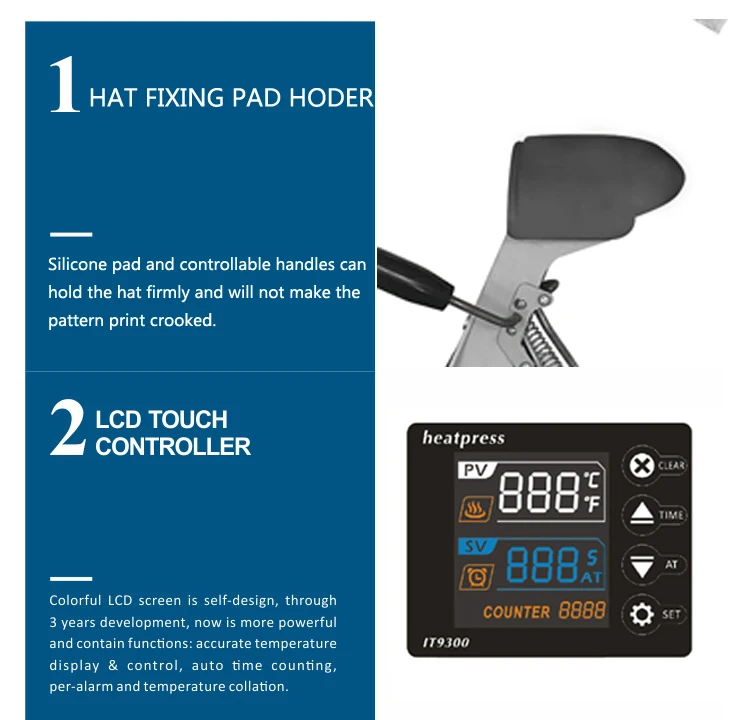 Automatic Open Hat Cap Printing Heat Press Transfer Machine