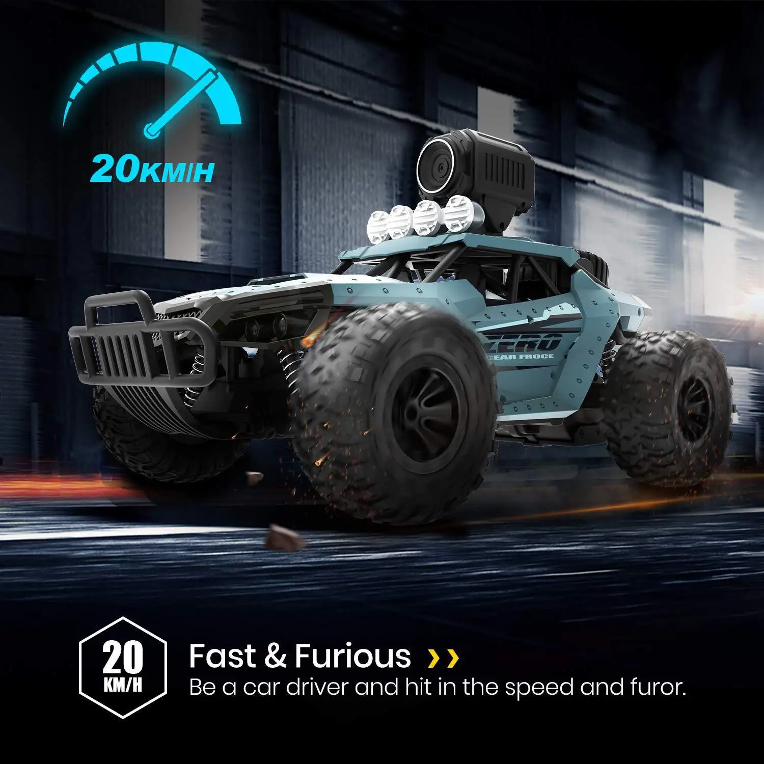 RC DE36W Car with 720P FPV Camera - High Speed Fun