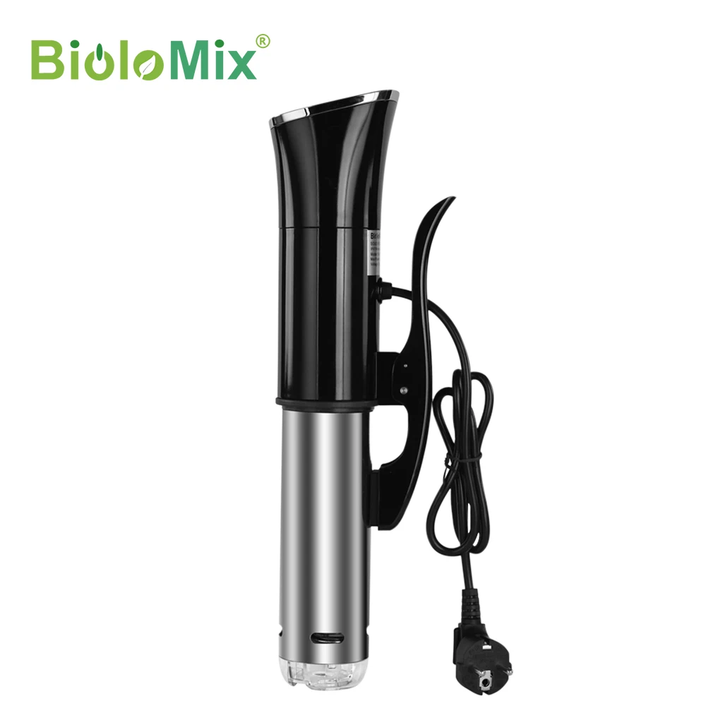 Biolomix 2nd Generation IPX7 Waterproof Sous Vide Immersion Circulator Vacuum Slow Cooker with LCD Digital Accurate Control