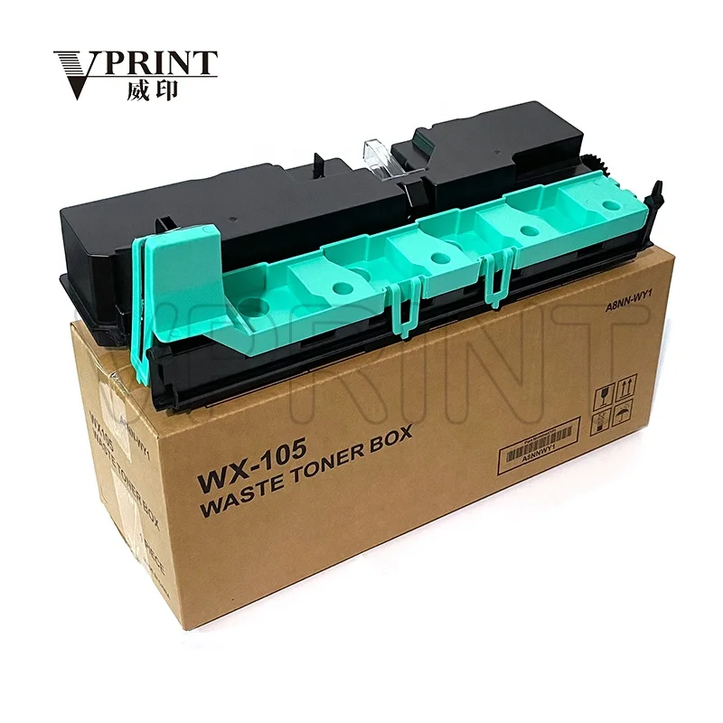 Sesuai dan BARU Kotak Toner Sisa WX-105 A8JJ-0Y1 A8JJ-WY1 untuk Pencetak Konica Minolta Bizhub C226 C227 C257 C266 C287