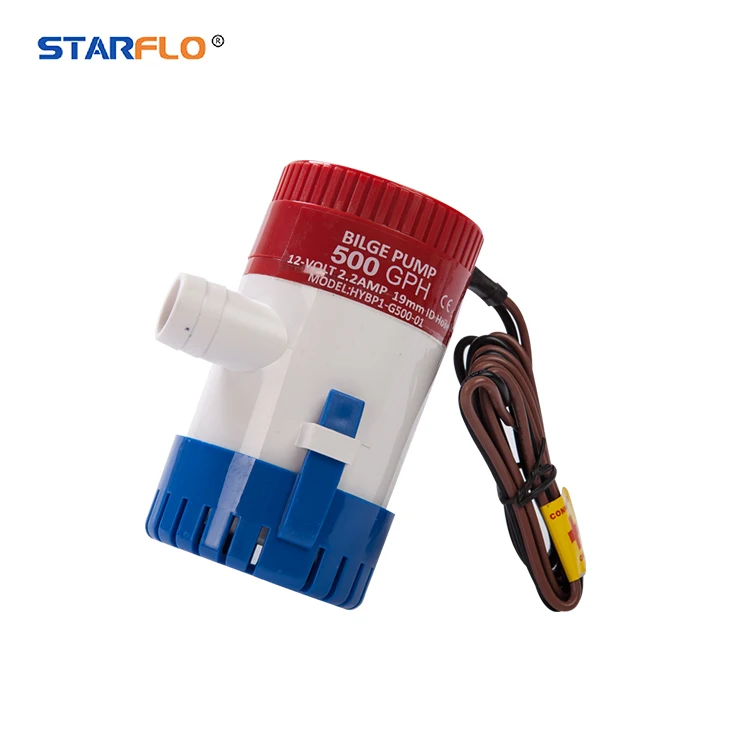 STARFLO Marine Boat Yacht Bilge Pump 12v Water Flow 12/24V 4m Water Pumps Rule Bilge Pump 1100gph