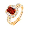JH0237Yellow Gold-5Garnet