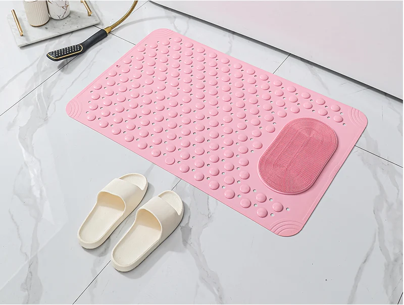 Bath Antislip Scentless Pvc Foot Massage Scrubber Shower Floor Mat Non