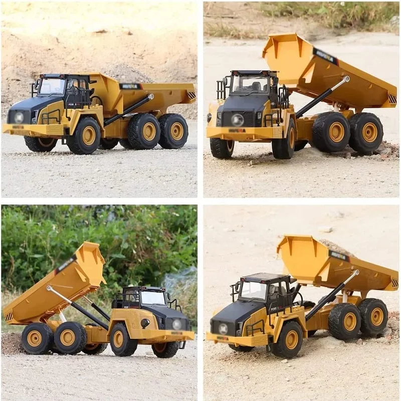 RCトラックタイプトラクター（合金製） トラクター2.4GHzモデルエンジニアリング車両掘削機子供用