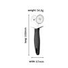 Black small double-wheel pizza cutter