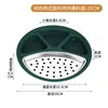 20cm round plate with oil filter-green
