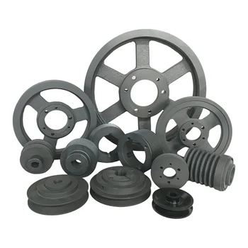 Standard Size Large Cast Iron Industrial V Belt Sheaves Pulleys Premium V Belt Pulley