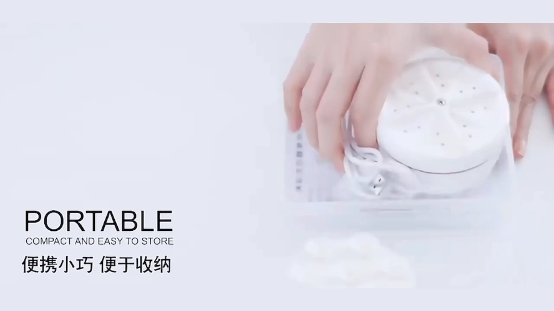 Portable Travel Clothes Washer Turbine Ultrasonic Semi Automatic