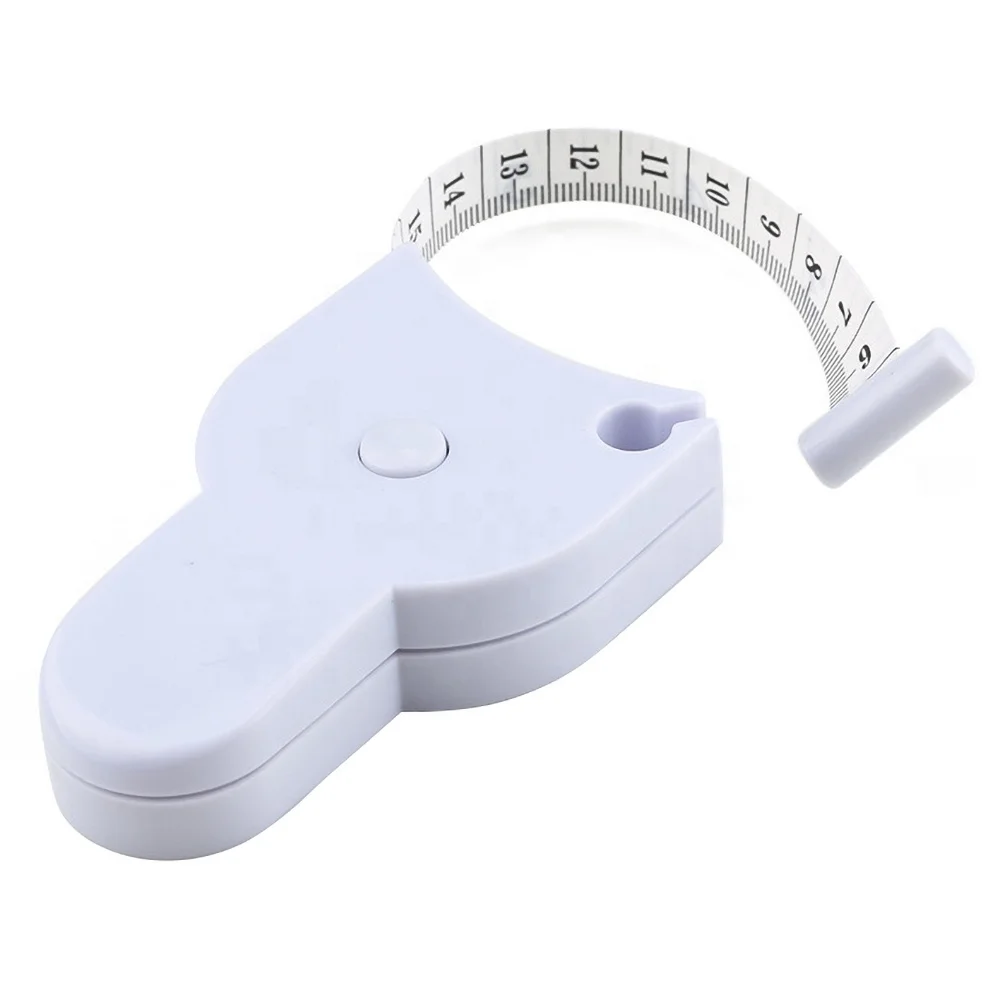 1pc Automatic Retractable Measuring Tape 1.5mMetric Imperial Inch Flexible Ruler 