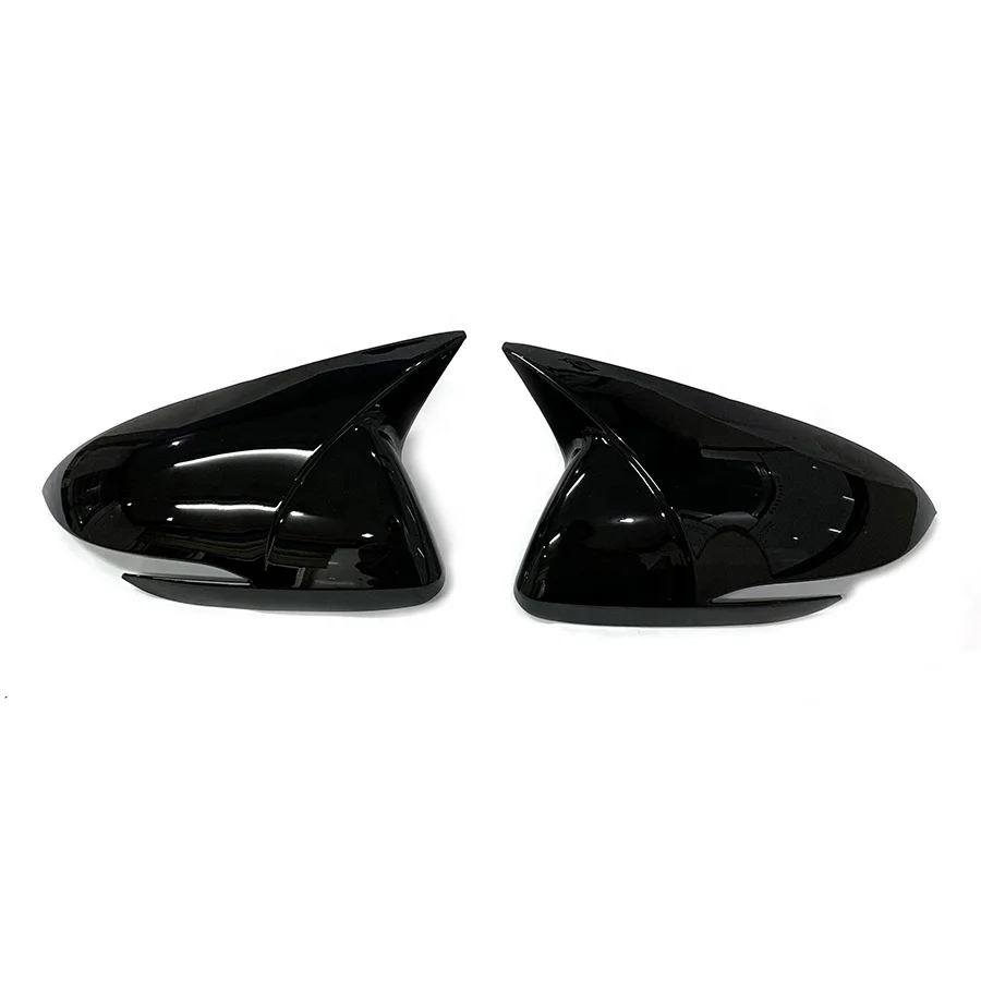 TIYPEOR Gloss Black Side Mirror Cover for Hyundai Elantra 2016 - 2020 Sticking Rearview Mirror Cover Replacement 2017 2018 2019